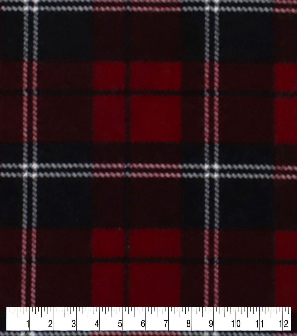 Red & Black Plaid Super Snuggle Christmas Flannel Fabric