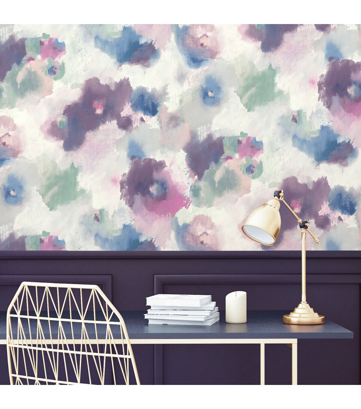 RoomMates Wallpaper Impressionist Floral