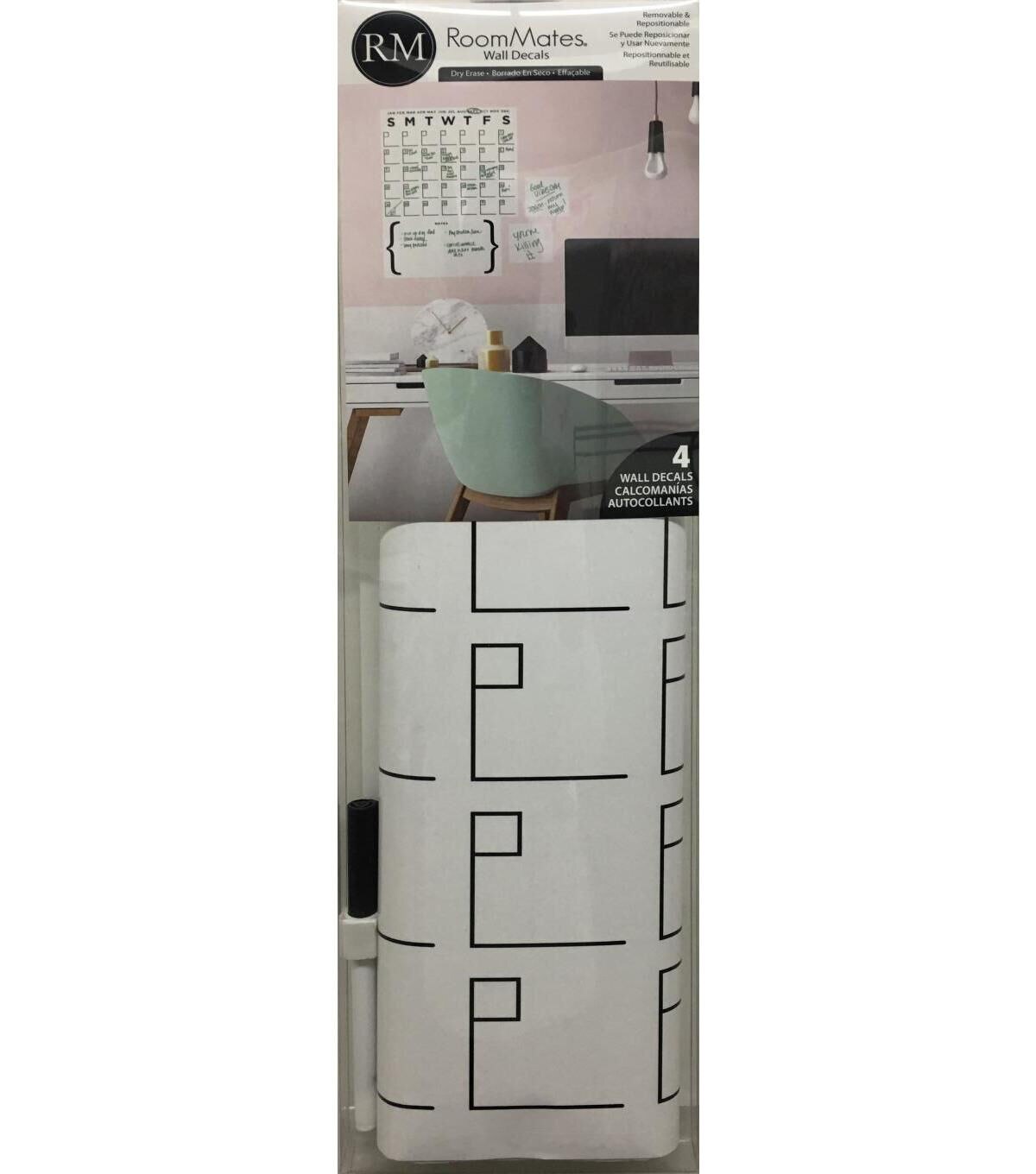 RoomMates Wall Decals Dry Erase Calendar