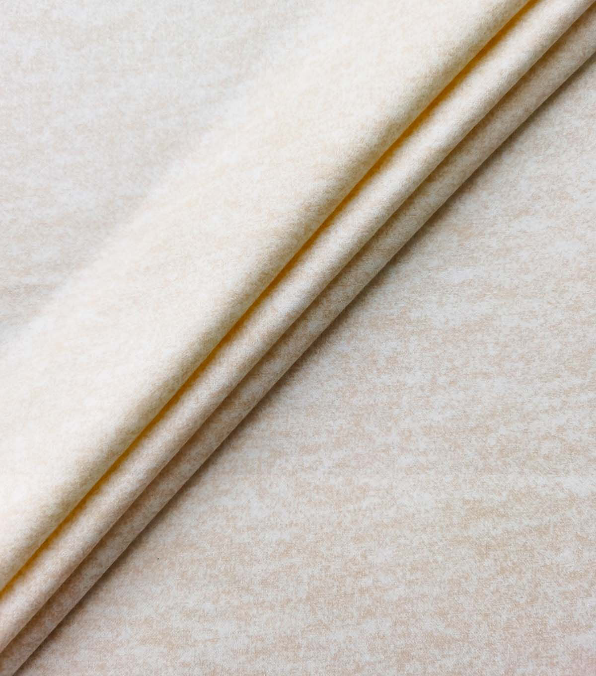 White Heathered Luxe Flannel Fabric