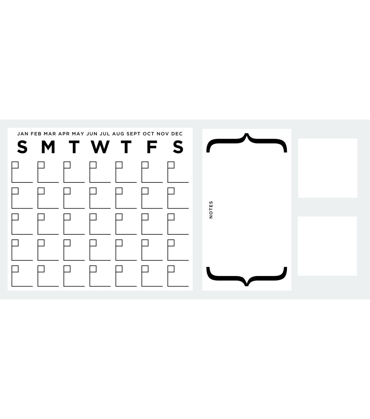 RoomMates Wall Decals Dry Erase Calendar