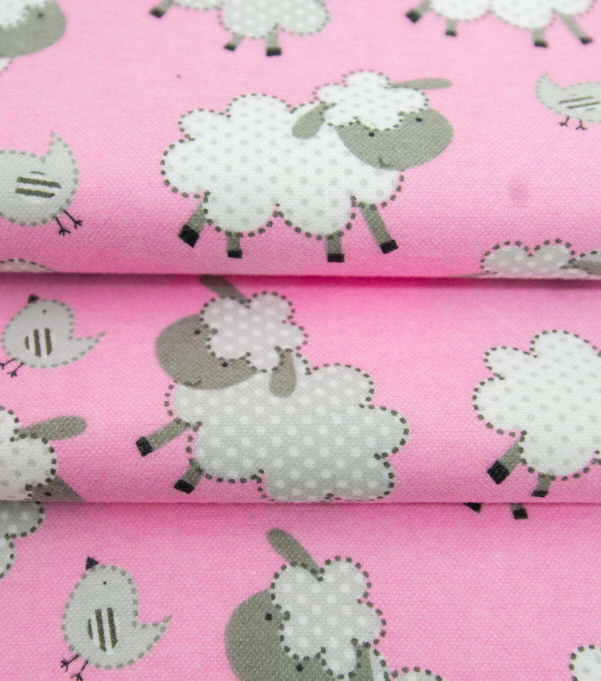 Pink Sheep Super Snuggle Flannel Fabric