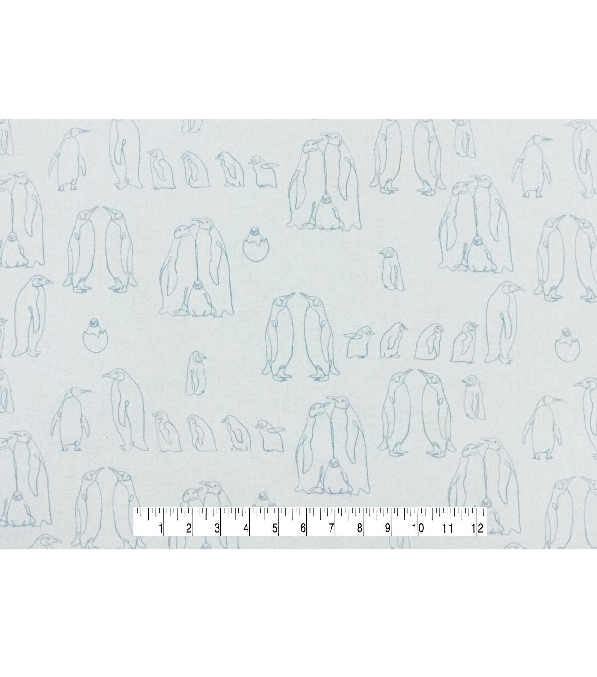 Penguins Super Snuggle Flannel Fabric