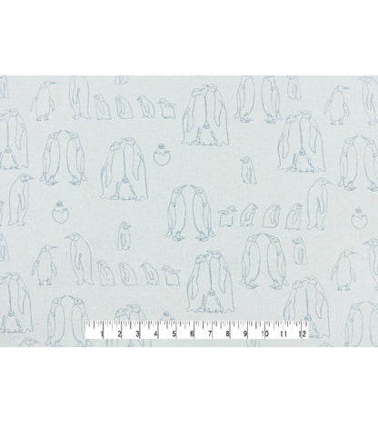 Penguins Super Snuggle Flannel Fabric
