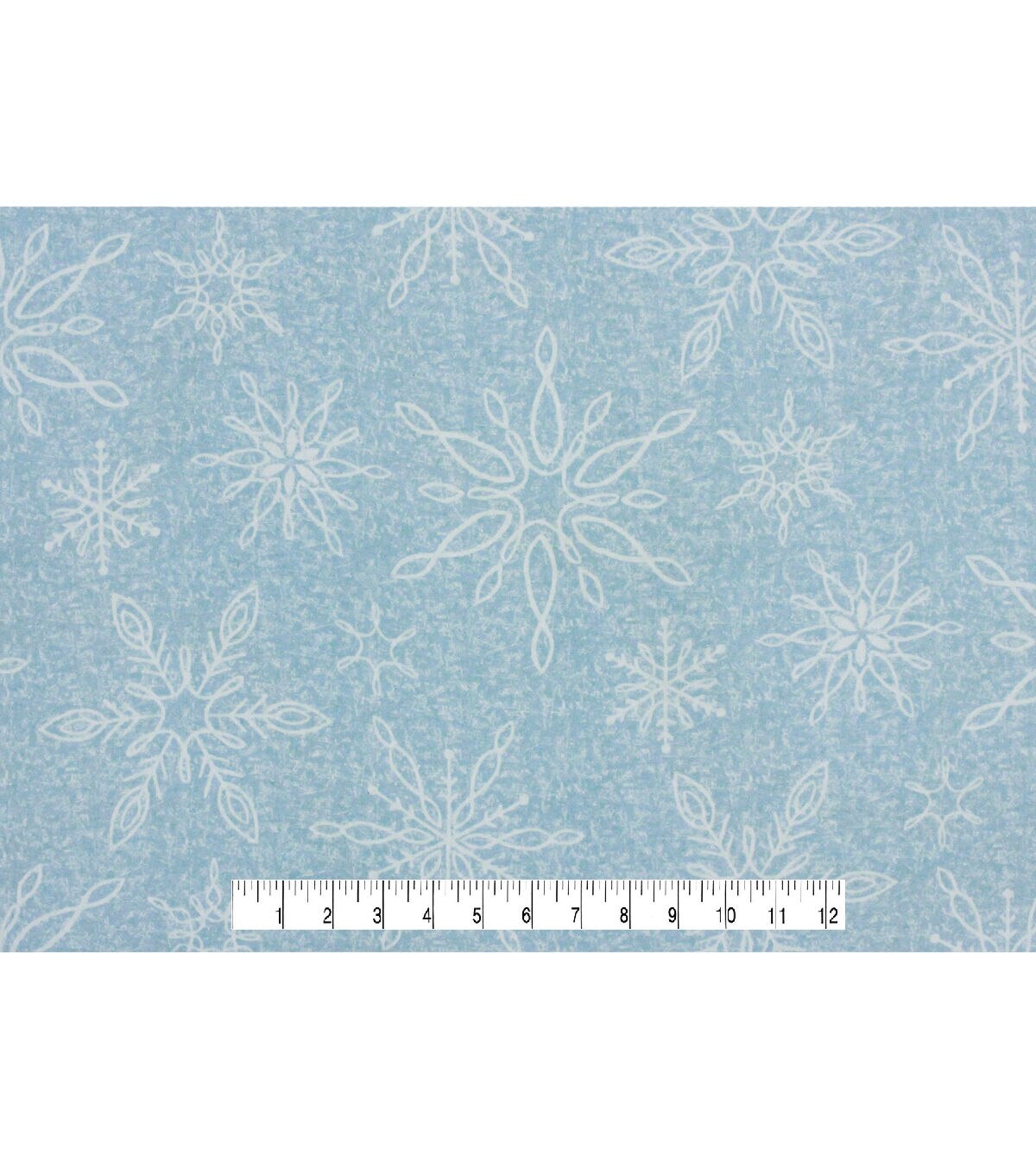 Large Snowflakes Super Snuggle Flannel Fabric
