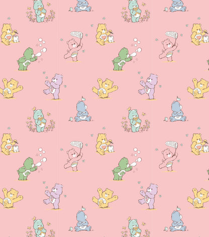 Care Bears Flannel Fabric Playful Pink