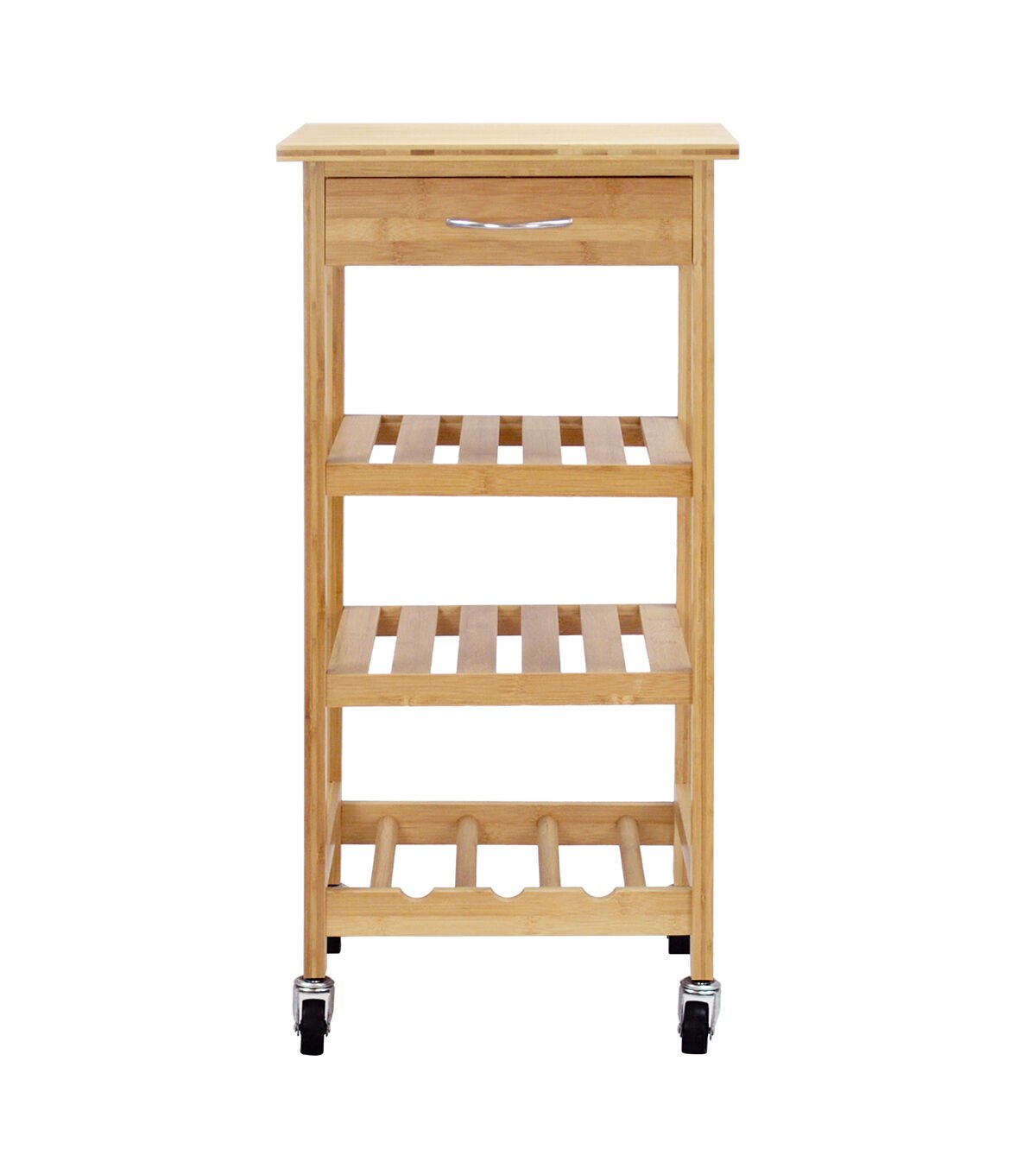 Oceanstar 14.5 Bamboo Kitchen Trolley