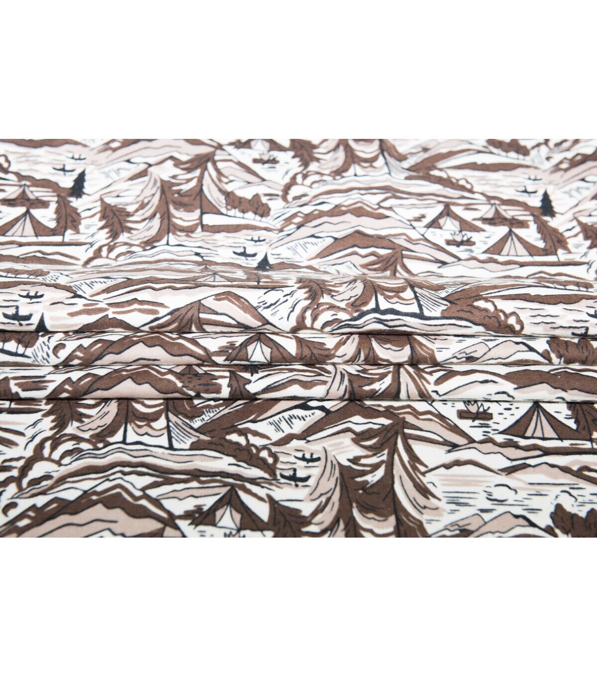 Super Snuggle Sketched Landscape Flannel Fabric