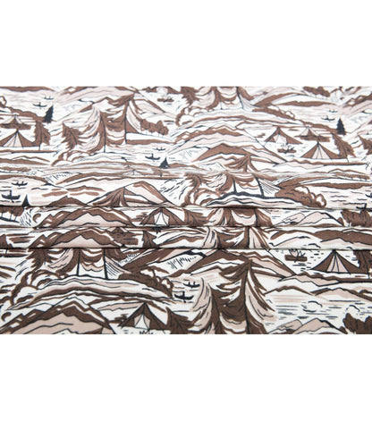 Super Snuggle Sketched Landscape Flannel Fabric