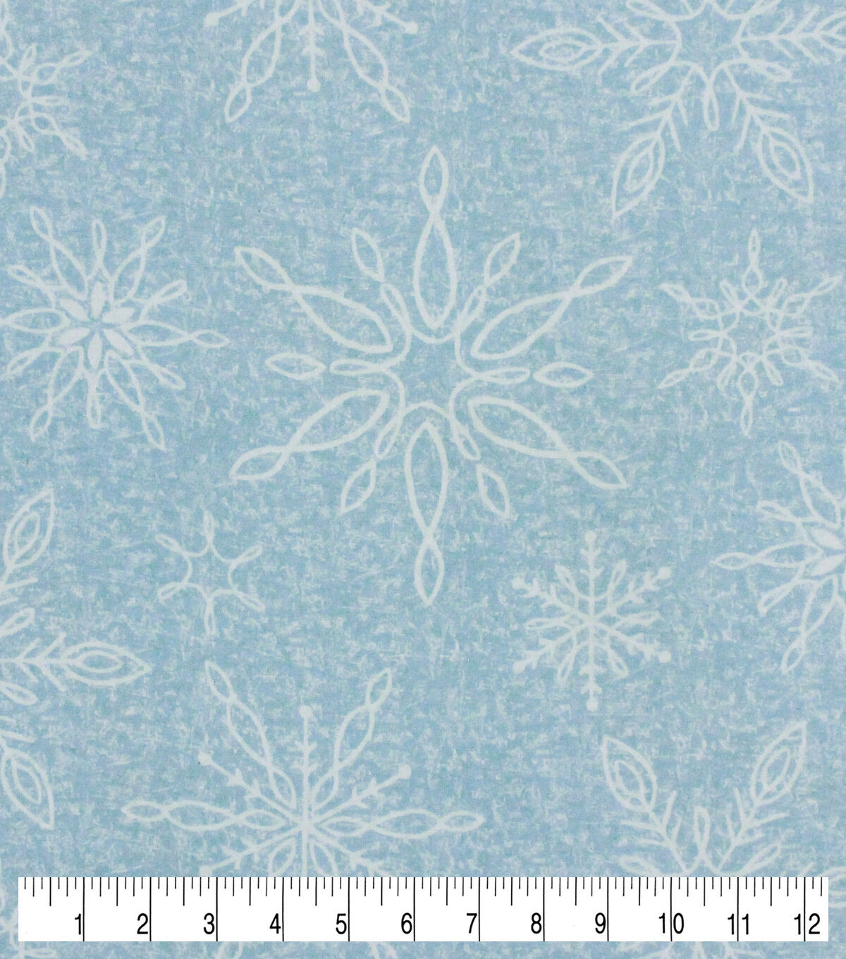 Large Snowflakes Super Snuggle Flannel Fabric