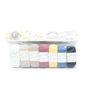 Lion Brand Feels Like Heaven 49yds Light Weight Nylon Yarn 7 Bundle