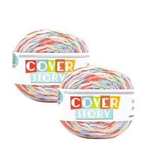 Lion Brand Cover Story 547yds Super Bulky Polyester Yarn 2 Bundle