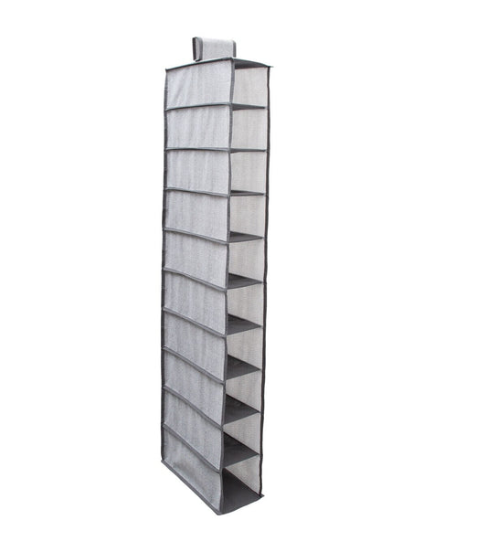 Simplify 47 Gray 10 Shelf Shoe Organizer
