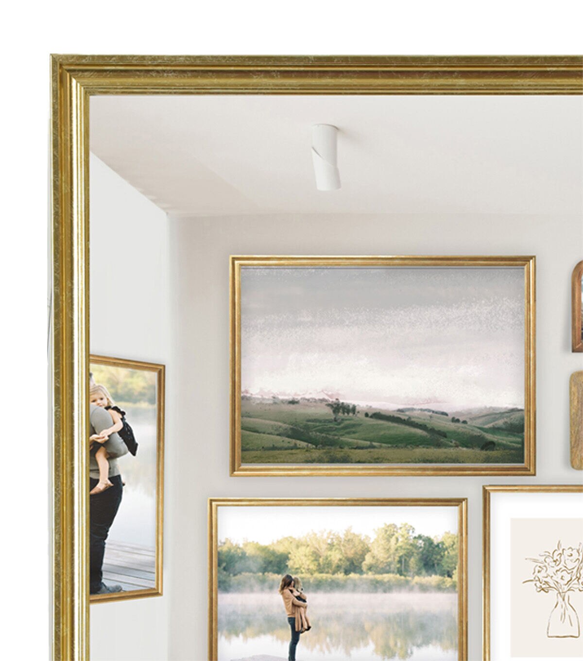 18 x 24 Traditional Brass Poster Frame by Place & Time