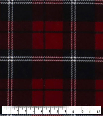 Red & Black Plaid Super Snuggle Christmas Flannel Fabric