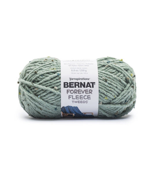 Bernat Forever Fleece Tweed Blanket 158yds Super Bulky Polyester Yarn