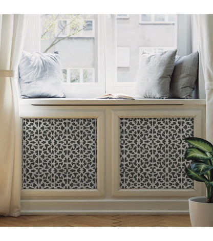 RoomMates Wallpaper Black & White Scroll Gate