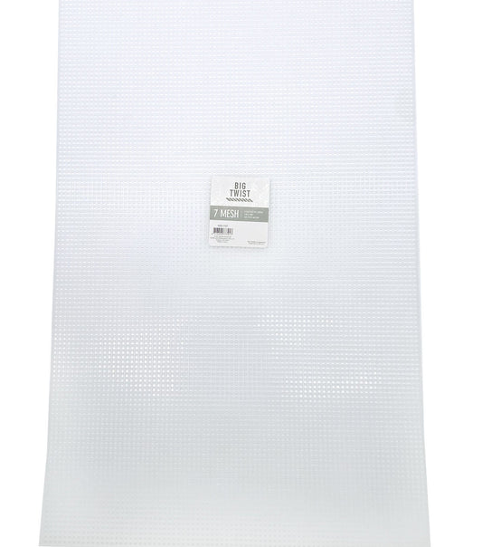 12 x 18 Stiff Clear 7 Plastic Mesh Embroidery Canvas by Big Twist