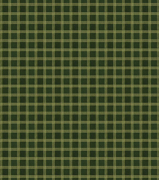 108 Green Grid Plaid Wide Flannel Fabric