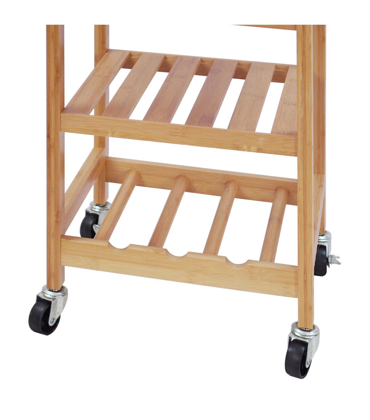 Oceanstar 14.5 Bamboo Kitchen Trolley