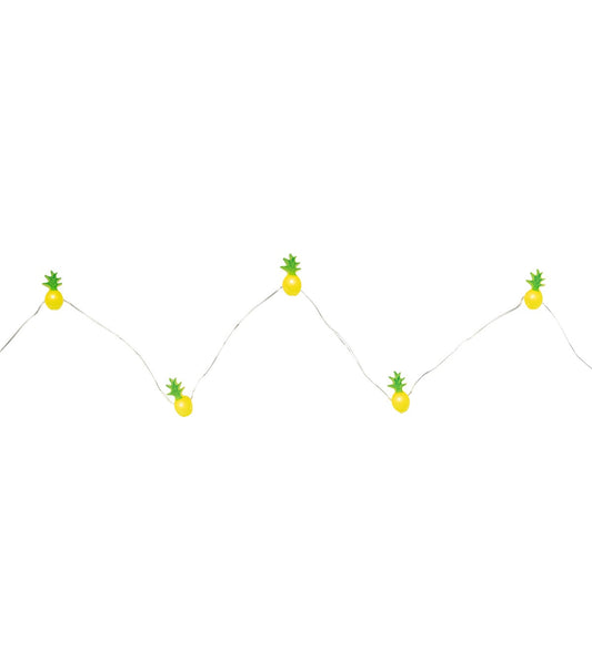 Northlight 10-Count LED Yellow and Green Pineapple Fairy Lights