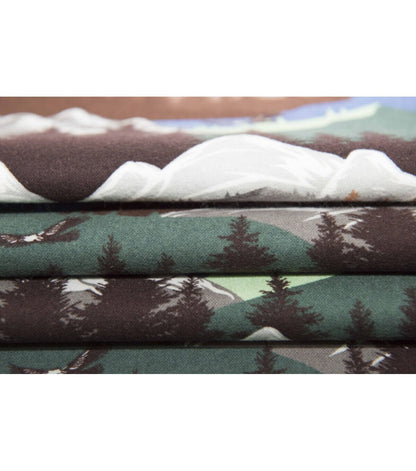 Super Snuggle Mountain Landscape Flannel Fabric