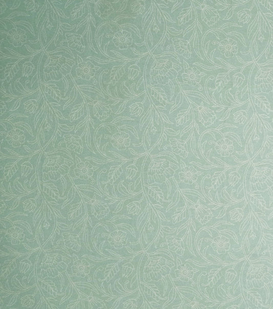 Green Floral Super Snuggle Flannel Fabric