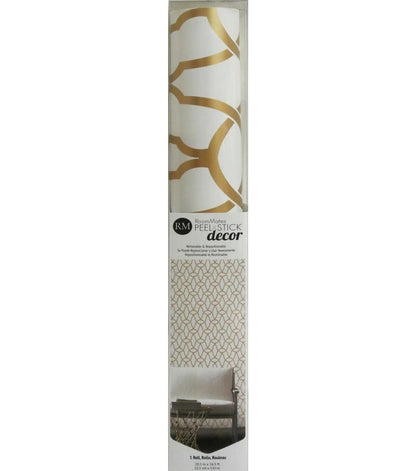 RoomMates Wallpaper Gold Trellis
