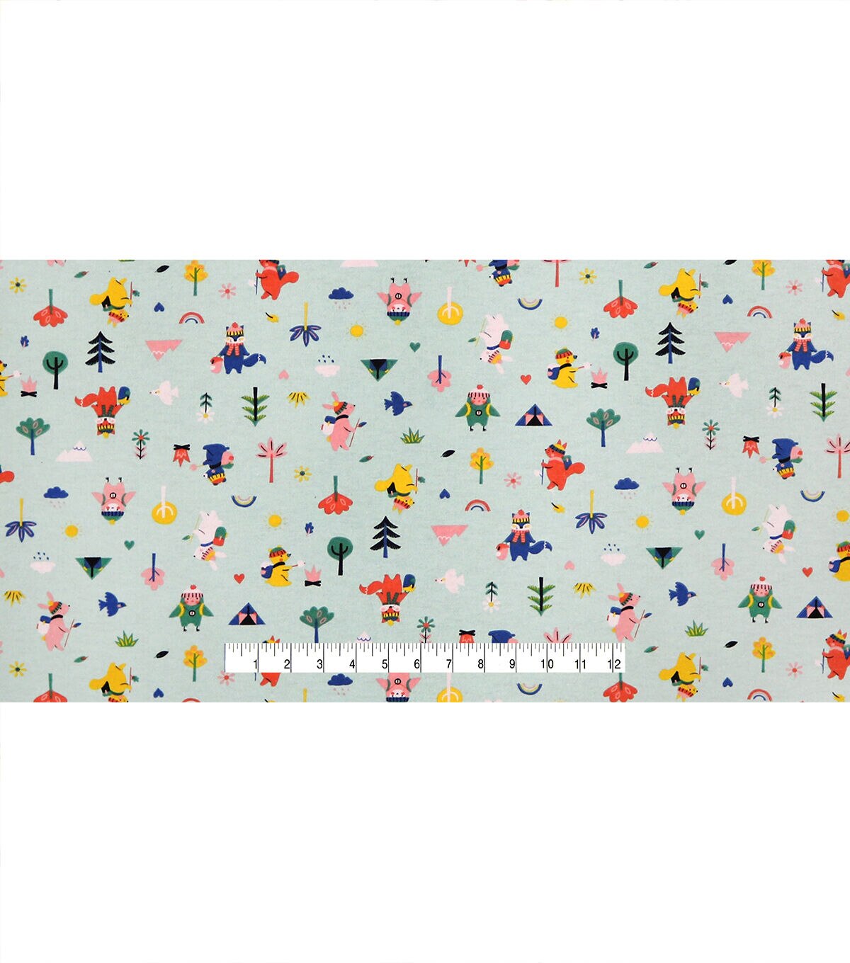 Camping Animals Super Snuggle Flannel Fabric