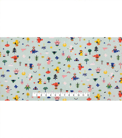 Camping Animals Super Snuggle Flannel Fabric