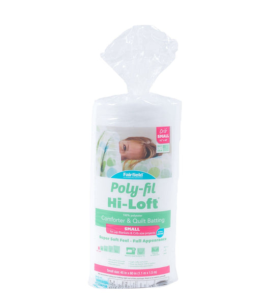 Poly Fil Hi Loft Crib Size 45x60 100% Bonded Polyester Batting
