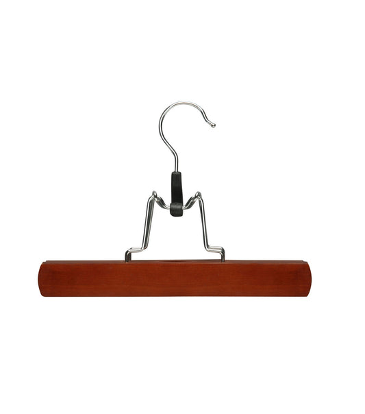 Honey Can Do 9 x 6.5 Cherry Wood Pant Clamp Hangers 16pk