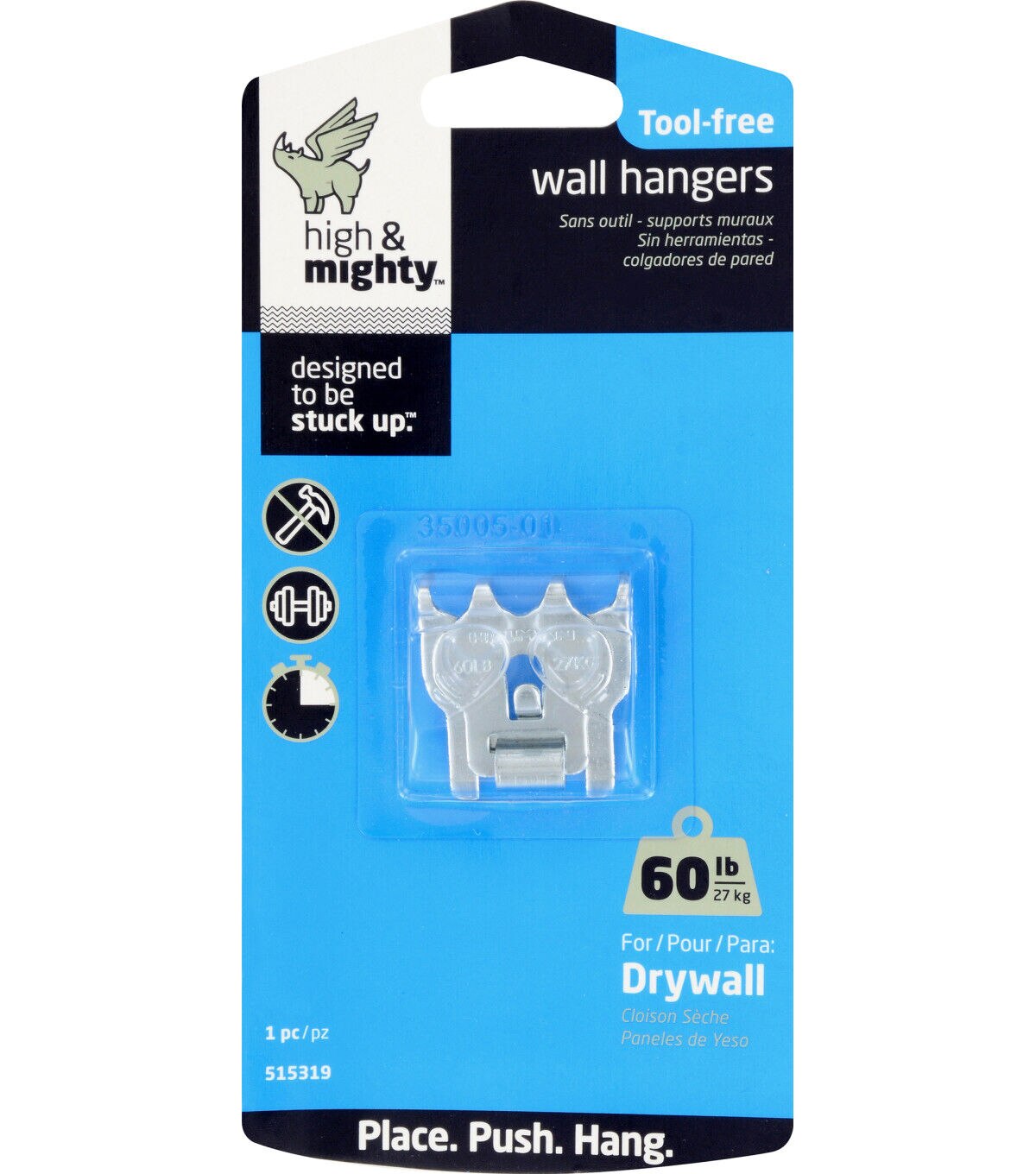 High & Mighty 60lbs Picture Hangers 2pk