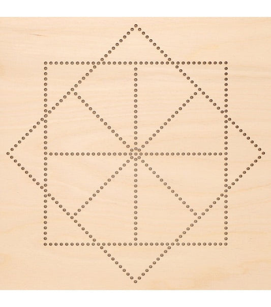 Leisure Arts 11 Lotus Wood Stitching String Art Kit With Shadow Box