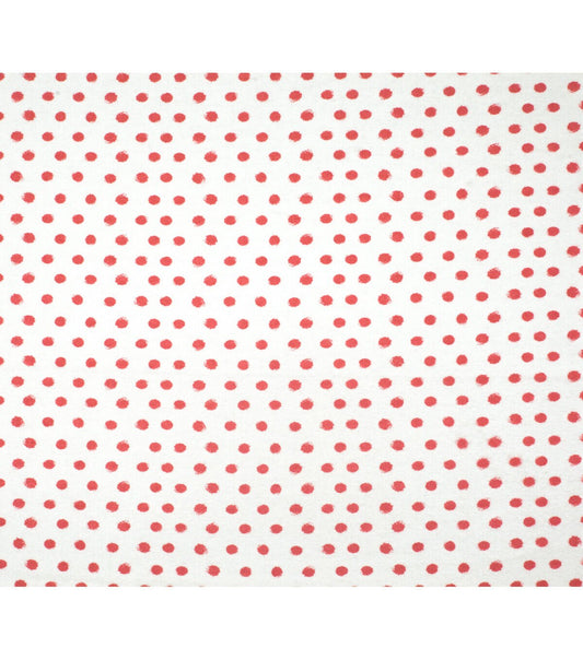 Coral Dots Super Snuggle Flannel Fabric