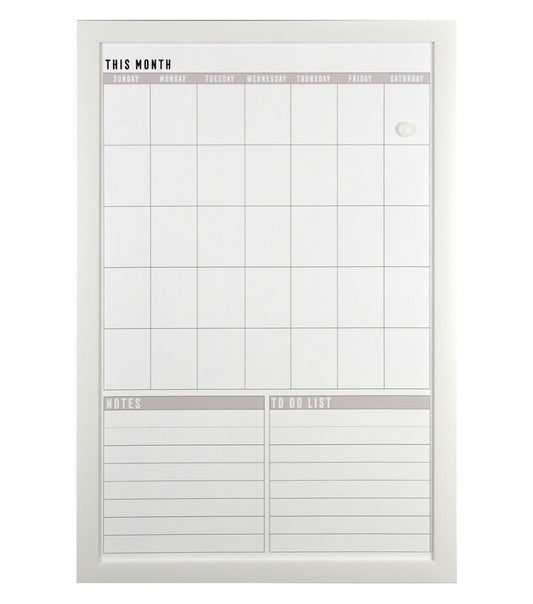 Wipe Off Monthly Calendar Board