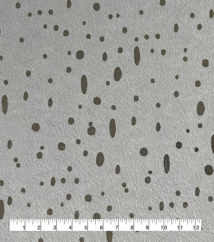 Speckle Gray Foil Flannel Fabric