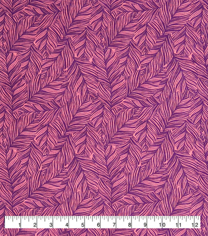 Tonal Leaves 108 Wide Flannel Fabric