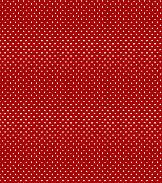 Tiny Stars on Red Super Snuggle Flannel Fabric