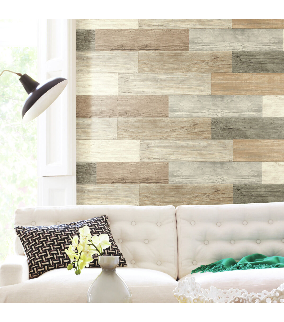 RoomMates Wall Decals Distressed Barn Wood