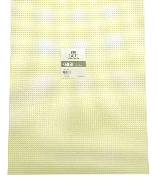 10.5 x 13.5 Yellow 7 Plastic Mesh Embroidery Canvas by Big Twist