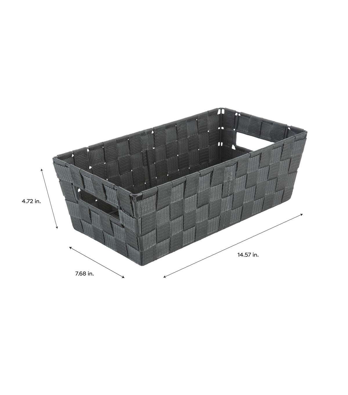 Simplify 15 Woven Strap Shelf Tote