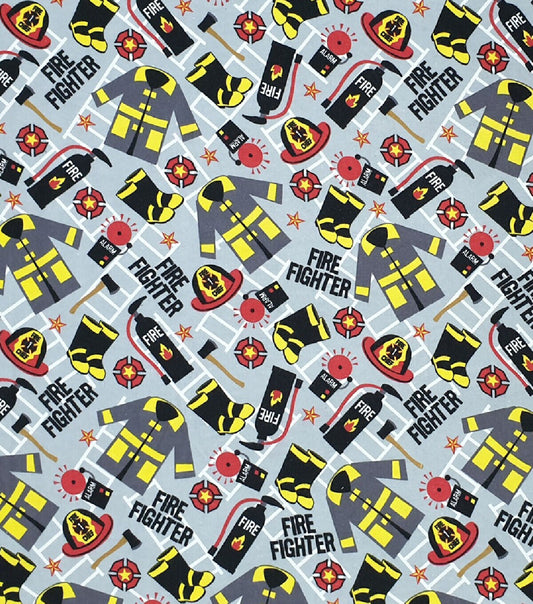 Firefighter Super Snuggle Flannel Fabric
