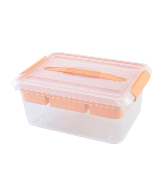 7 x 16 Orange Latchmate Plastic Storage Bin by Top Notch
