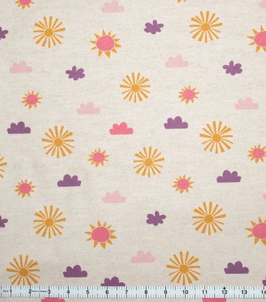 POP! Clouds & Sun Super Snugle Flannel Fabric