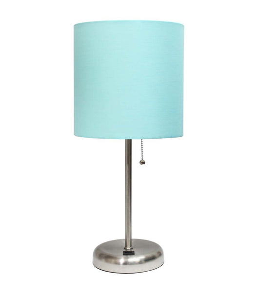All The Rages 19.5 Metal Base Desk Lamp With USB Port & Shade