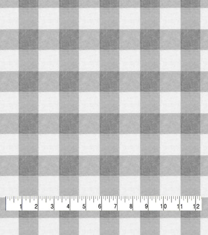 Gingham Blue Super Snuggle Flannel Fabric
