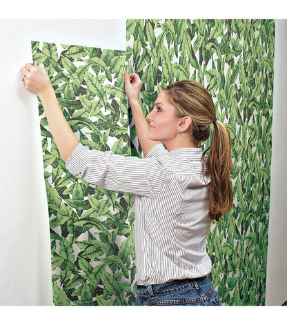 York Wallcoverings Wallpaper Palm Leaf