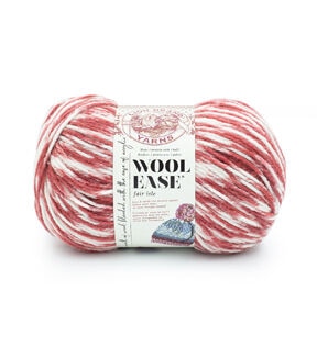 Lion Brand Ease Fair Isle 348yds Worsted Acrylic & Wool Yarn