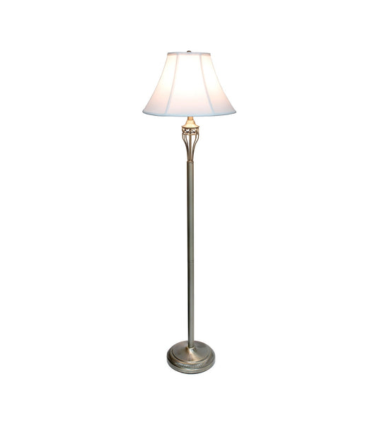 All The Rages Roma 3 Piece Brass Metal Lamp Set With White Empire Shades